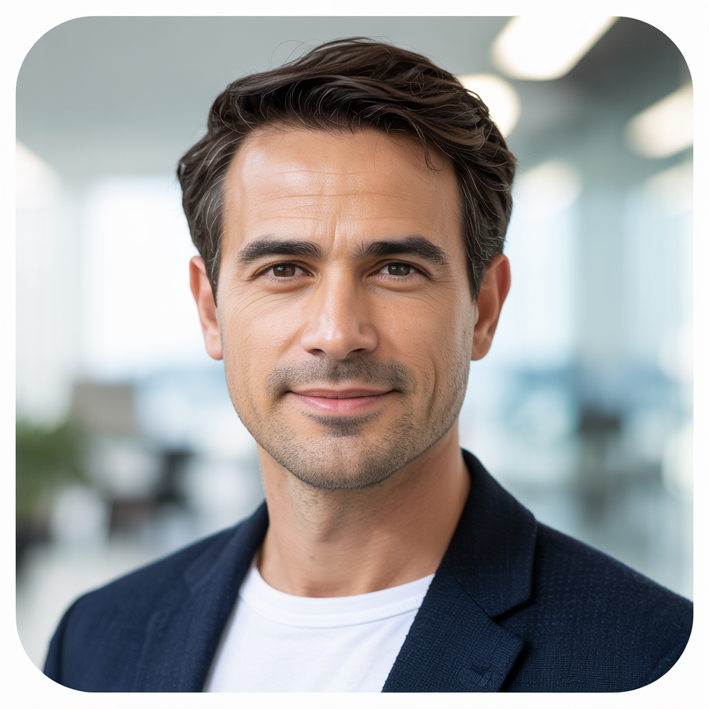 Alex Rivera - CEO & Co-Founder at SalesPilot AI (AI-generated portrait)